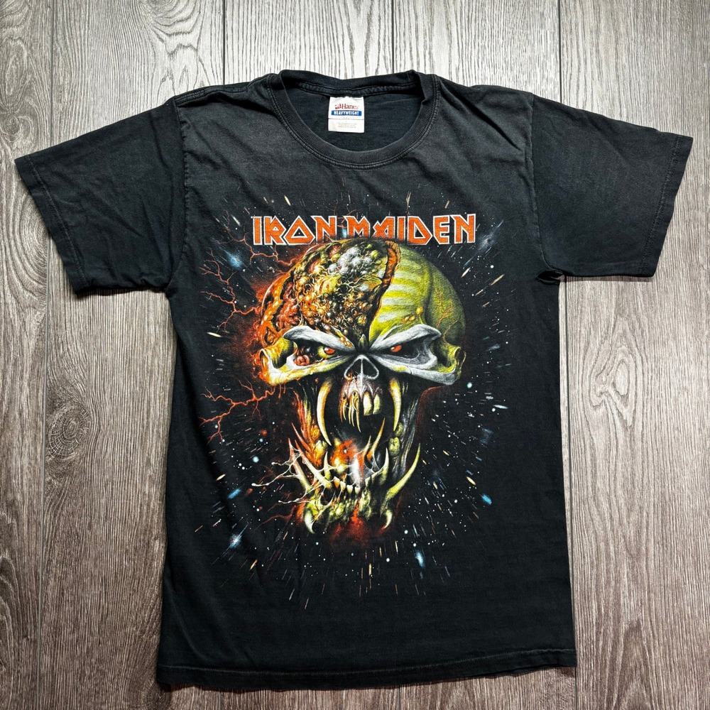 Iron Maiden The Final Frontier World Tour 2010 USA T-Shirt Hanes Black Small